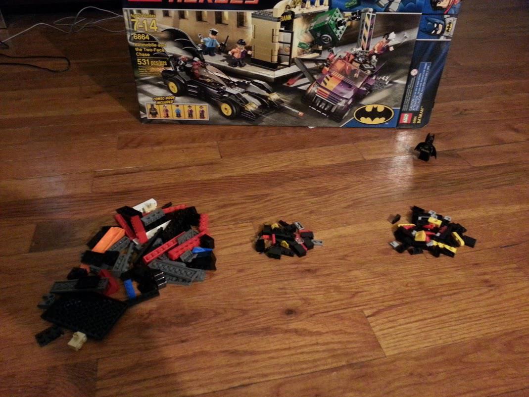 lego batmobile two face chase instructions