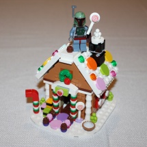 Boba Fett on LEGO Gingerbread House