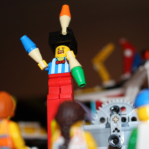 LEGO Juggler on Stilts