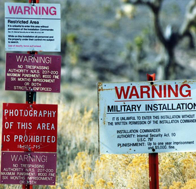 Warning Signs at Area 51