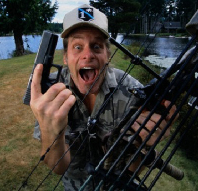 Crazy Ted Nugent with a Gun