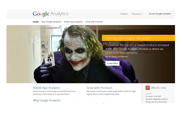 Joker Google Analytics