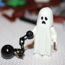 LEGO Ghost on Ball and Chain