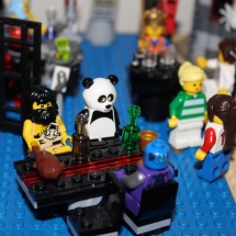 LEGO Costume Party Goers Mingling