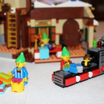 Elves Building Christmas Toys